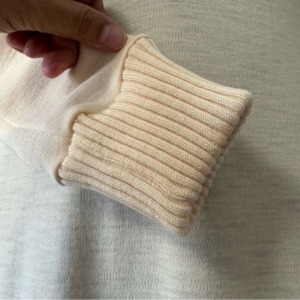 Vintage Partout Junior Longsleeve Turtlenecks Pure Virgin Wool Maxi Dress size 5 - Picture 3 of 8